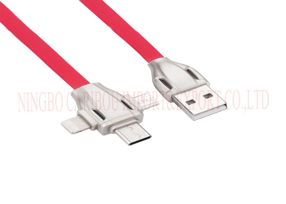 3 σε 1 πολλαπλάσιο σκοινί φορτιστών καλωδίων USB, πολυ κινητό USB καλώδιο λειτουργίας